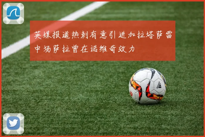 英媒报道热刺有意引进加拉塔萨雷中场萨拉曾在诺维奇效力